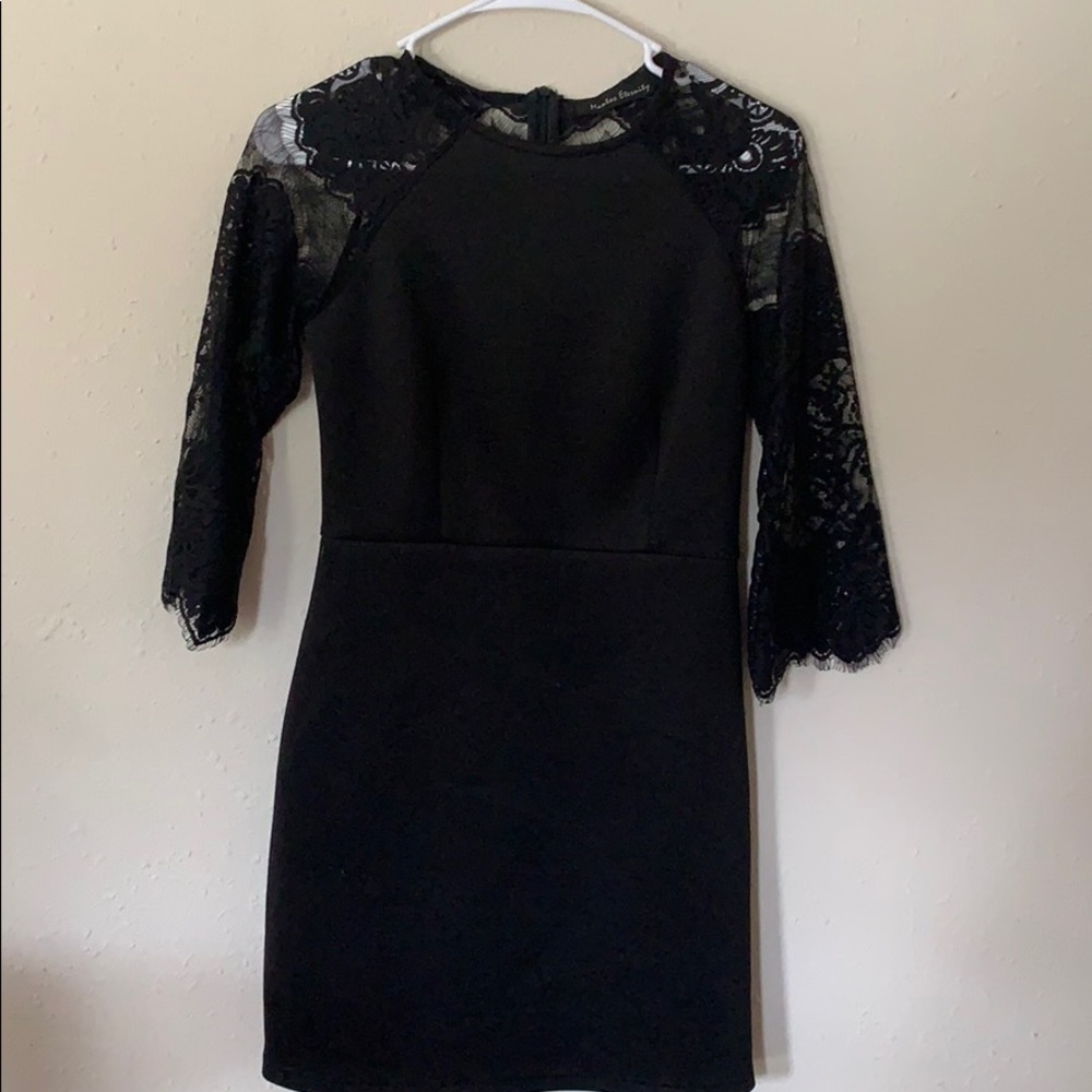 Black Lace Mini Dress